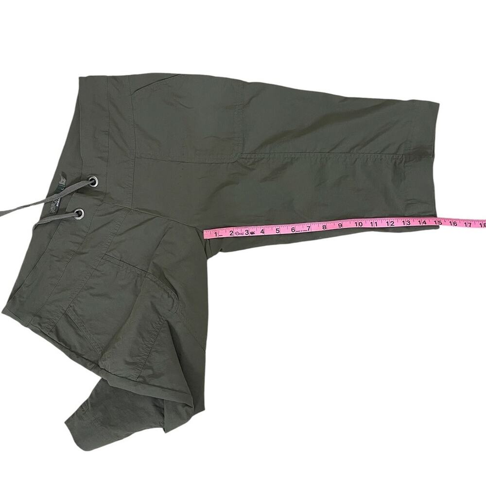 Prana Bliss Knickers Bermuda Shorts Bundle Gray Green Size Large Hiking Outdoors - Picture 9 of 12